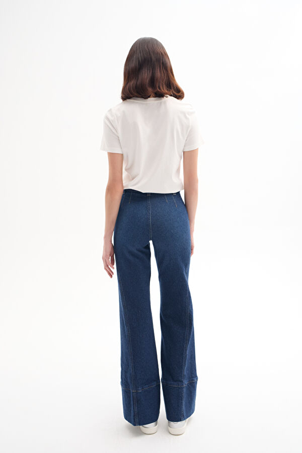 Blue Wide Leg Pants 2