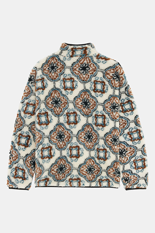 Çok Renkli Relax Kalıp Dik Yaka Erkek Sweatshirt 2