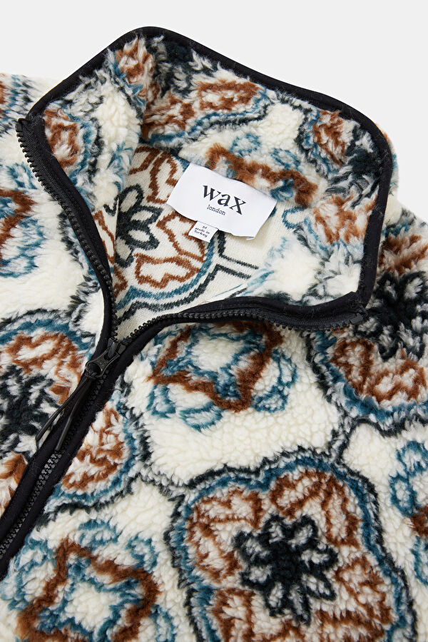 Çok Renkli Relax Kalıp Dik Yaka Erkek Sweatshirt 3