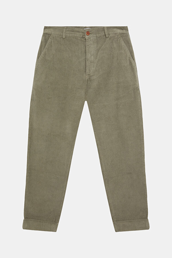 Relax Fit Khaki Straight Men's Pants