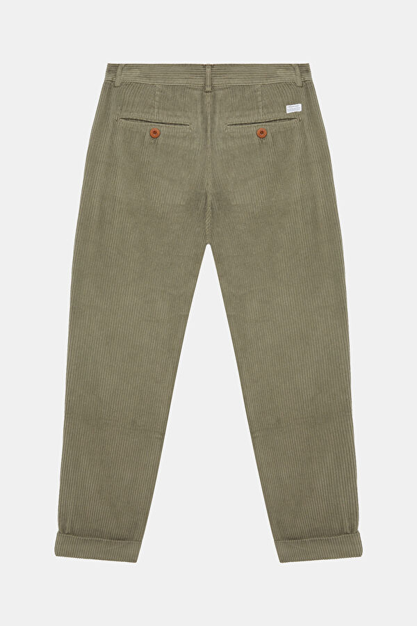 Relax Fit Khaki Straight Men's Pants 2