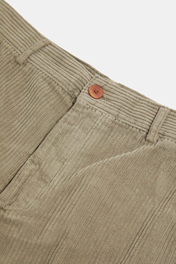 Relax Fit Khaki Straight Men's Pants 3