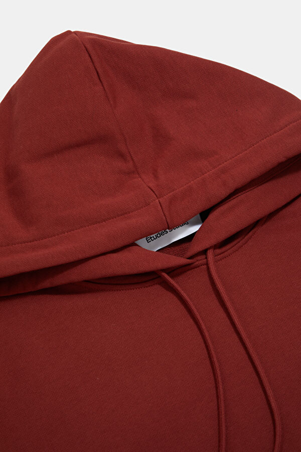 Red Relax Fit Hooded Men's Sweatshirt 4