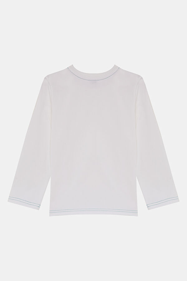 White Crew Neck T-Shirt 2