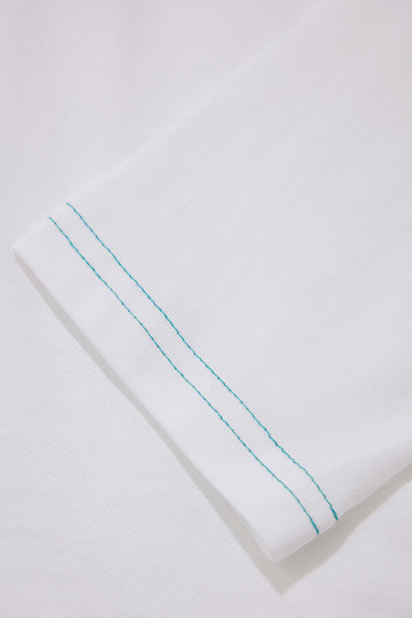 White Crew Neck T-Shirt 4