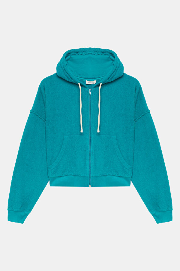 Turquoise Relax Fit Hooded Women's Sweatshirt