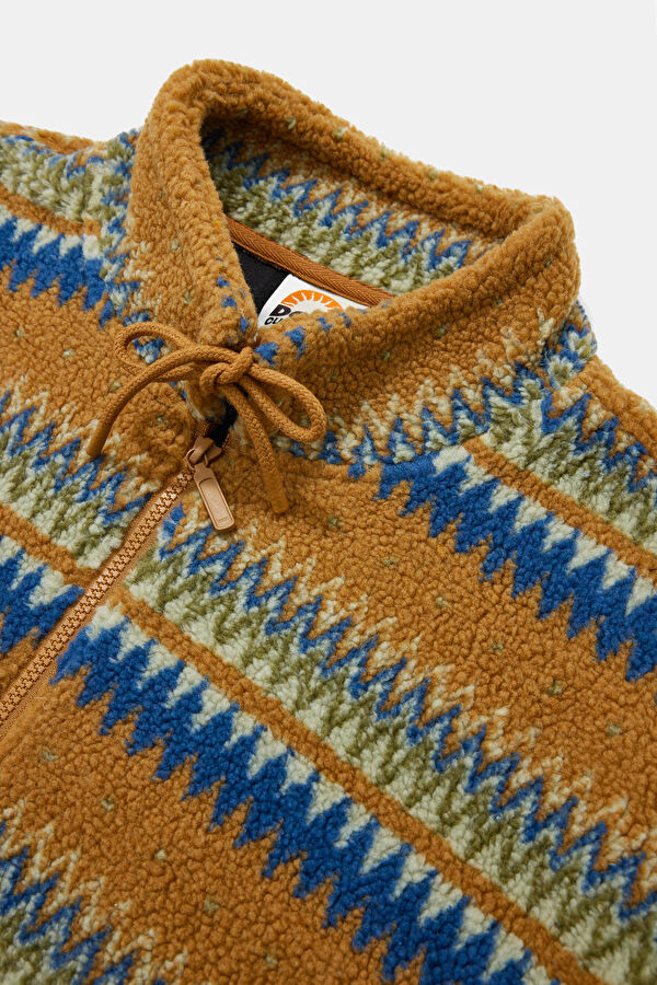 Çok Renkli Relax Kalıp Dik Yaka Erkek Sweatshirt 3