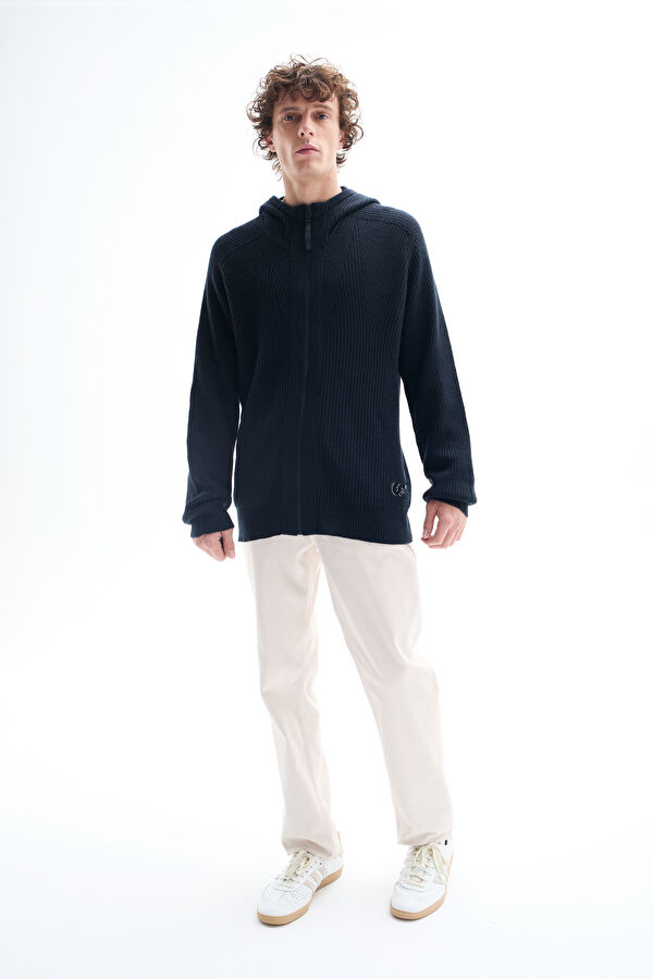 Black Knitted Men's Cardigan