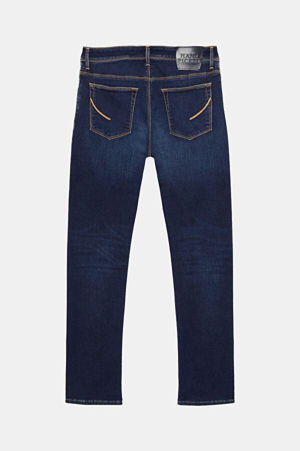 İndigo Boru Paça Jean Erkek Pantolon 2