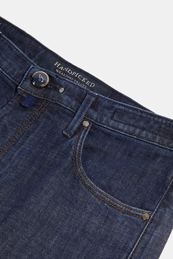 Indigo Straight Leg Jeans Men's Trousers 3