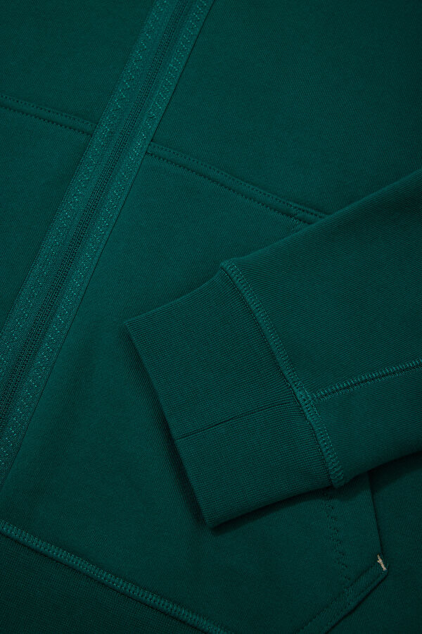 Dark Green Men's Jacket 5