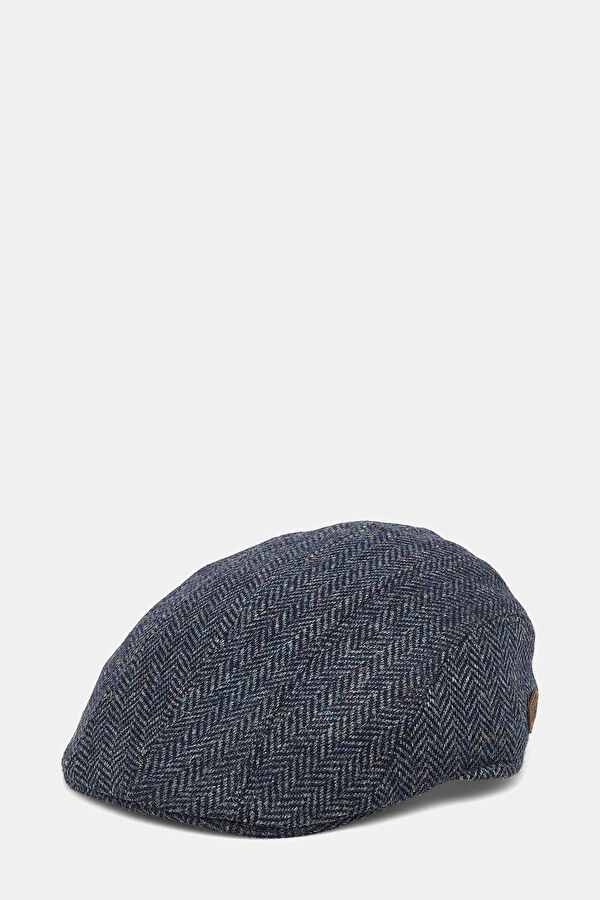 Blue Flannel Melange Wool Hat