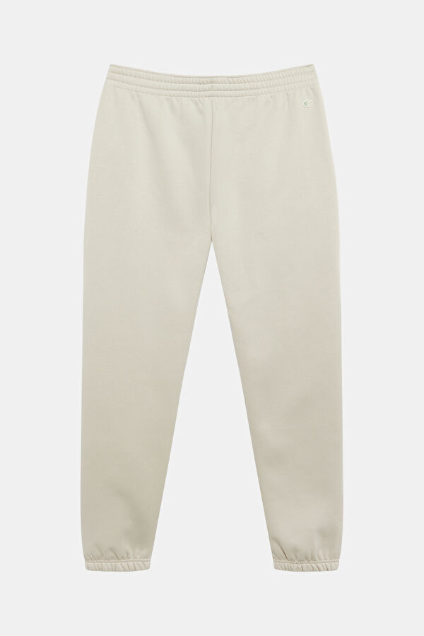 Cream-colored, straight-leg sports pants for men. 2