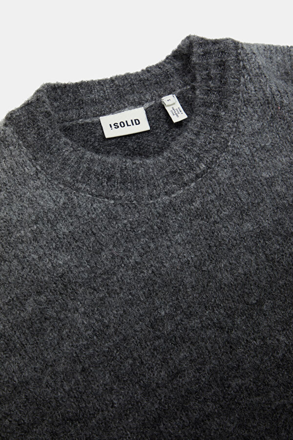 Black Gradient Pattern Knitted Men's Sweater 3