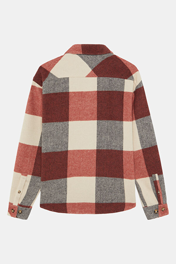Pink Plaid Flannel Men's Shirt 2