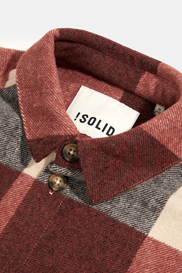 Pink Plaid Flannel Men's Shirt 3