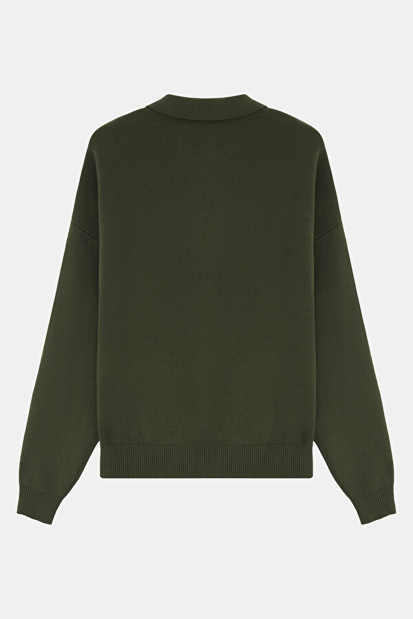 Green Knit Men's Sweater 2