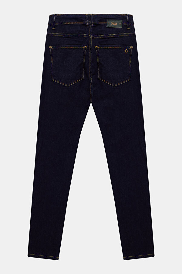 Indigo Straight Leg Denim Jeans Men's Trousers 2