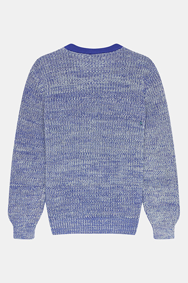 Colorful Patterned Knit Kids' Sweater 2