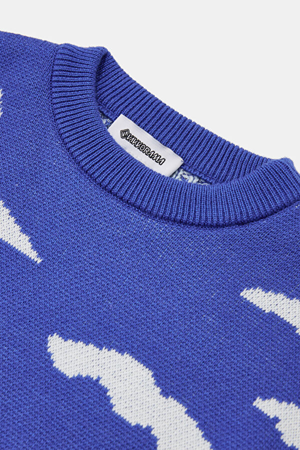 Colorful Patterned Knit Kids' Sweater 3