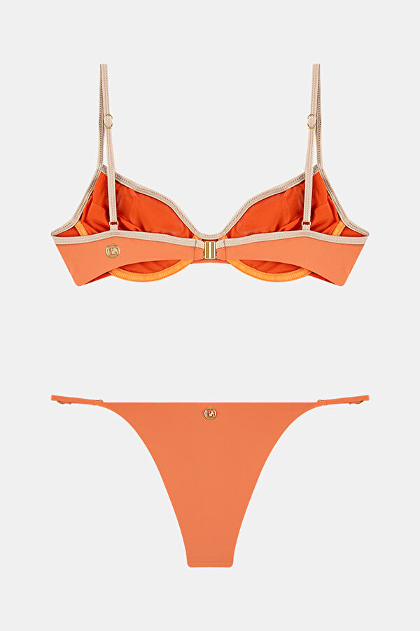 Pia Açık Turuncu Bikini 2