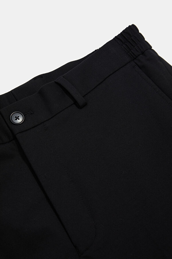 Slim Fit Black Men's Slim Leg Trousers 2
