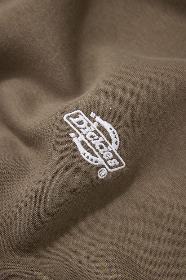 Kahve Relax Kalıp Kapuşonlu Erkek Sweatshirt 4
