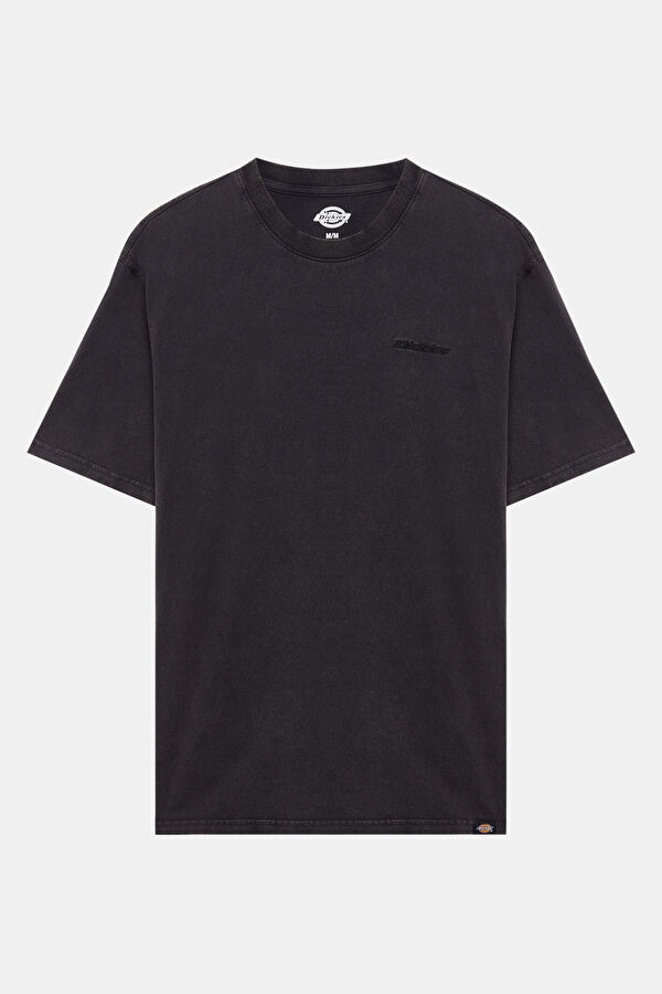 Relax Kalıp Antrasit Bisiklet Yaka T-Shirt