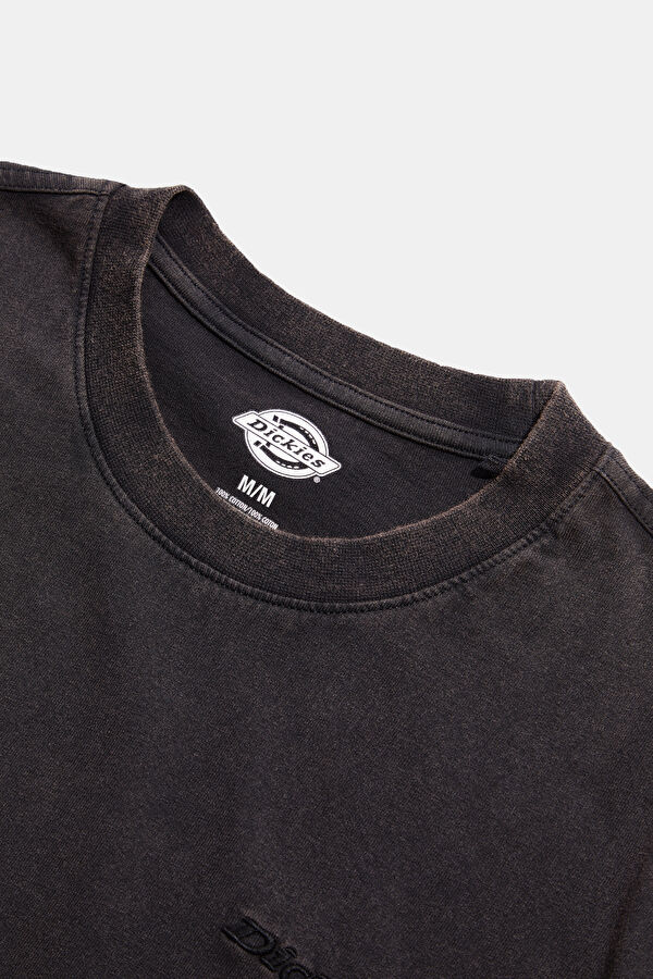 Relax Kalıp Antrasit Bisiklet Yaka T-Shirt 3