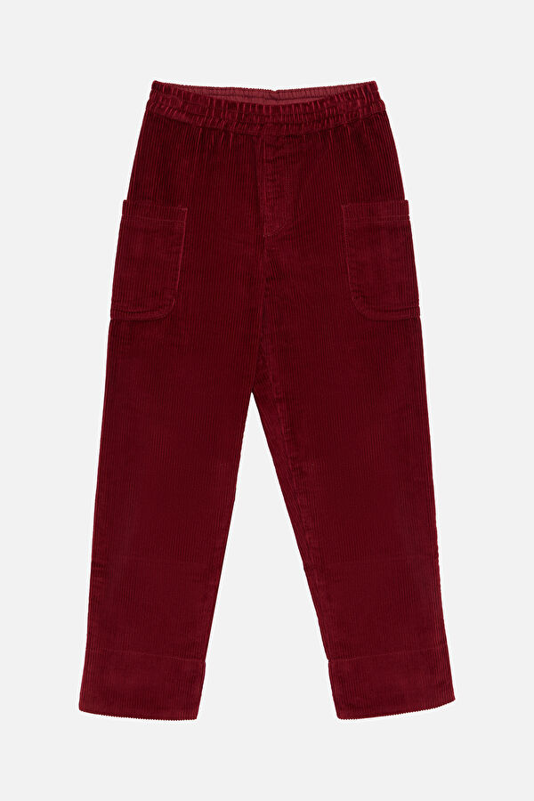 Burgundy Straight Leg Kids' Pants