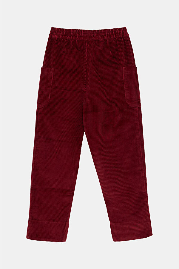 Burgundy Straight Leg Kids' Pants 2