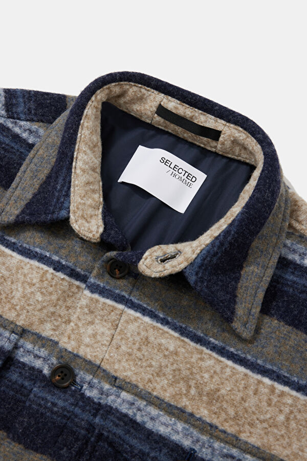 Multicolored Buttoned Men's Jacket 3