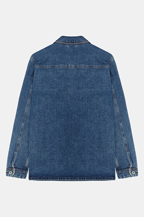 Relax Fit Indigo Men's Shirt 4
