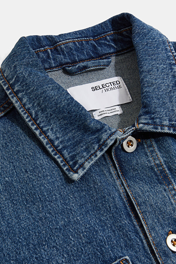 Relax Fit Indigo Men's Shirt 5