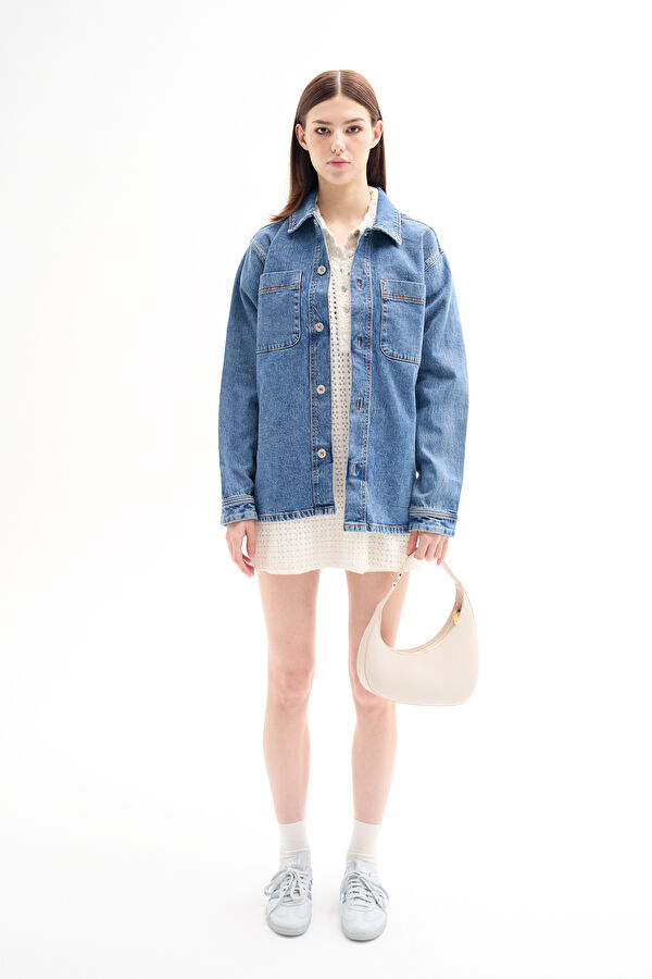 Relax Fit Indigo Men's Shirt