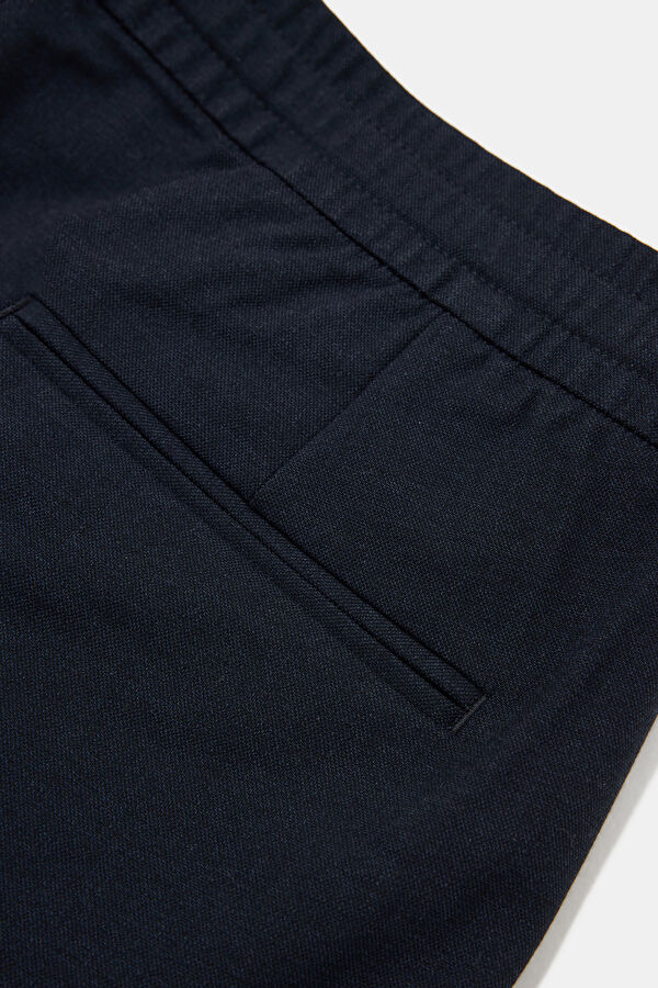 Navy Straight Men's Pants 7