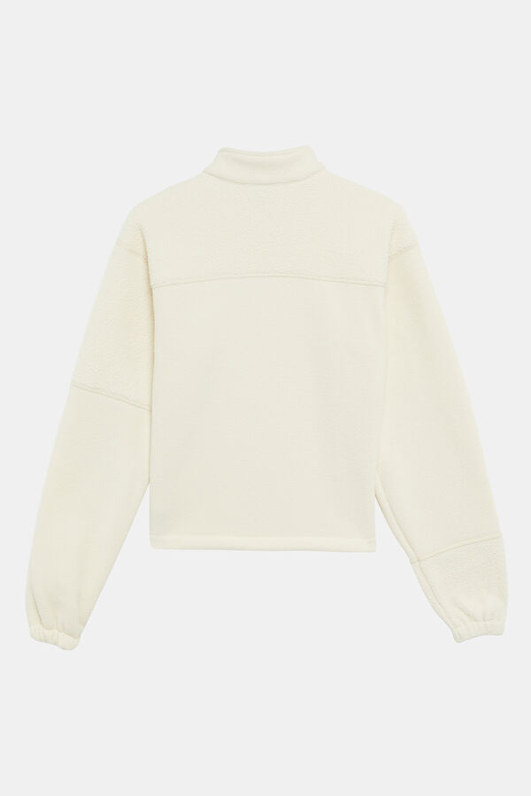 Relax Kalıp Haki Balıkçı Yaka Kadın Sweatshirt 2