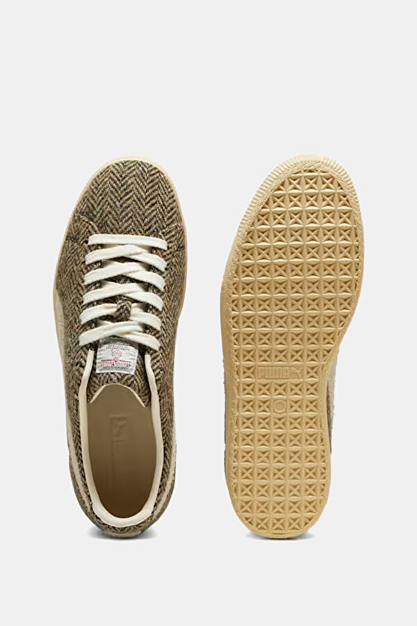 Clyde Harris Tweed Khaki Men's Sneakers 4