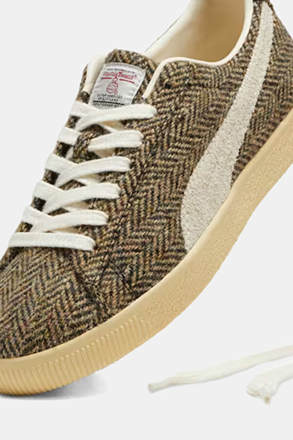Clyde Harris Tweed Khaki Men's Sneakers 5