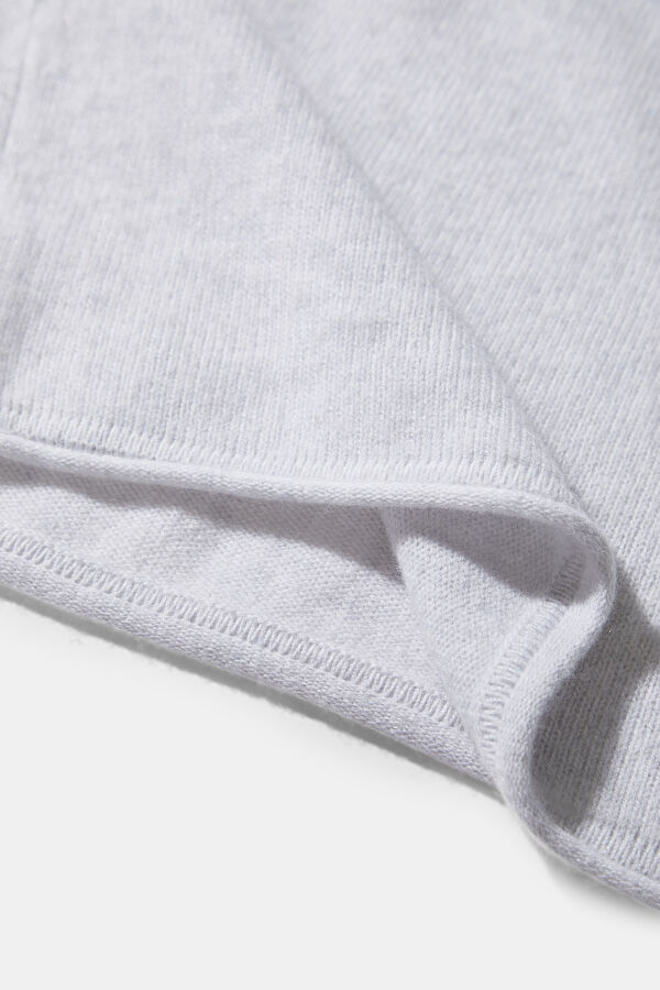 Light Grey Wool Knit Men's Sweater 4