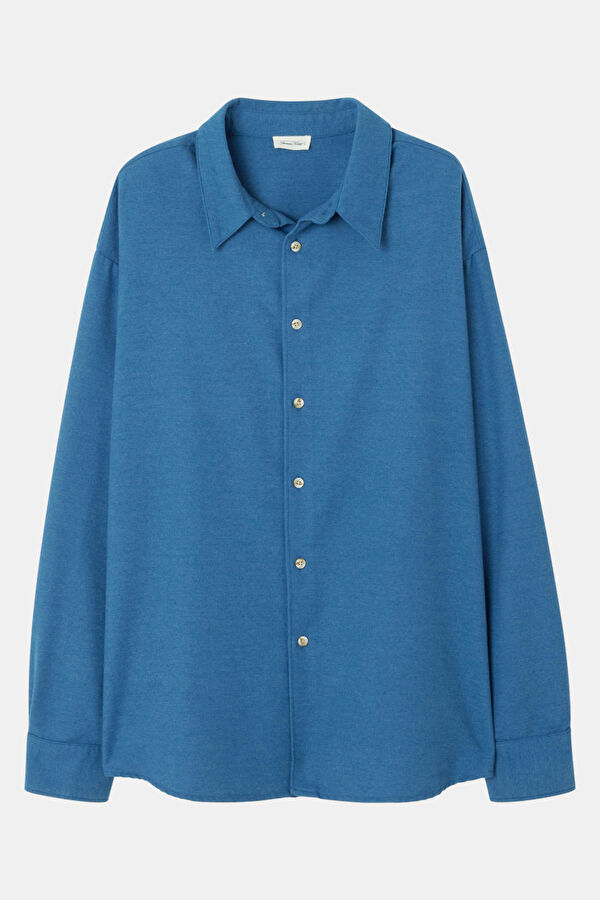 Relax Fit Blue Men's Shirt