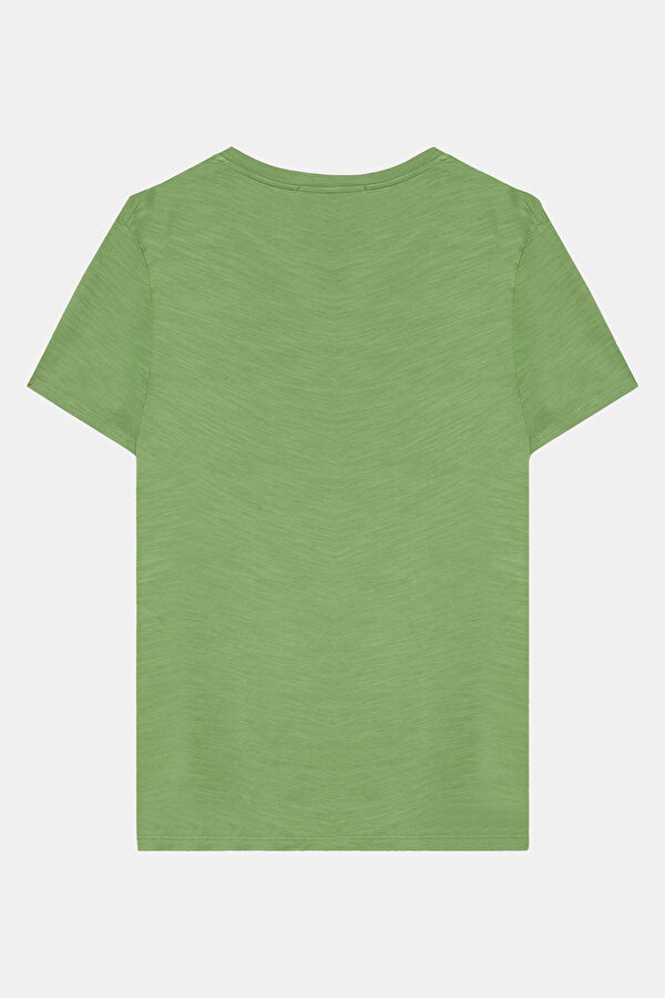 Green Crew Neck Men's T-Shirt 2