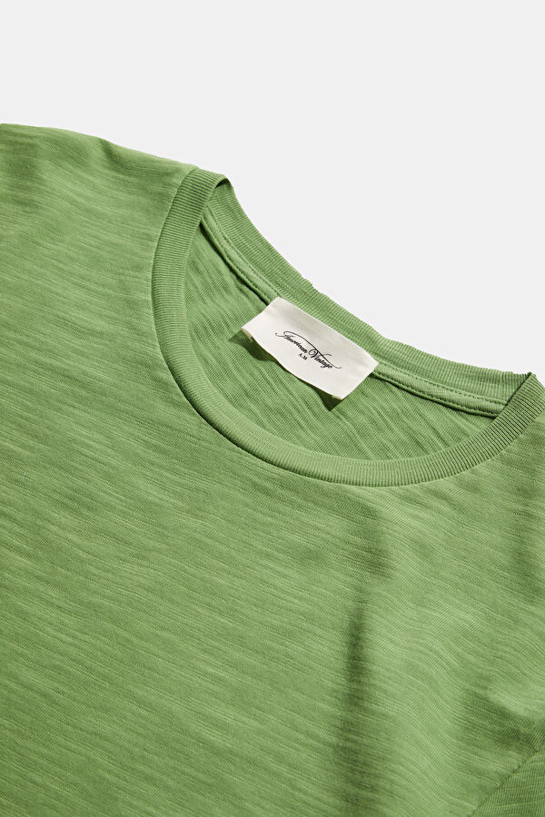 Green Crew Neck Men's T-Shirt 3