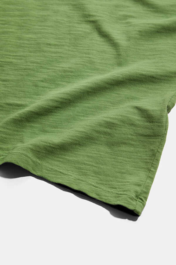 Green Crew Neck Men's T-Shirt 4