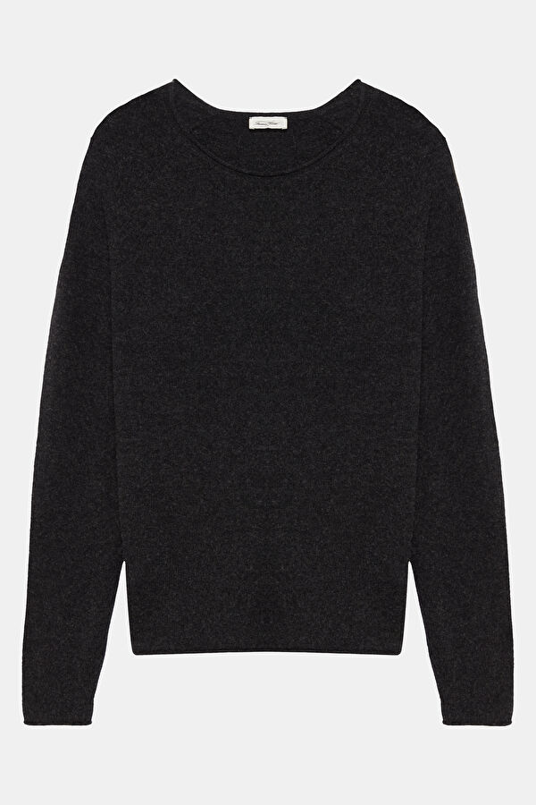 Anthracite Wool Knit Men's Sweater