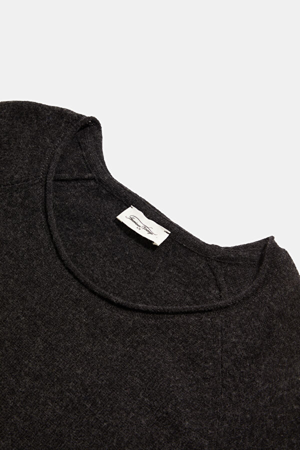Anthracite Wool Knit Men's Sweater 3