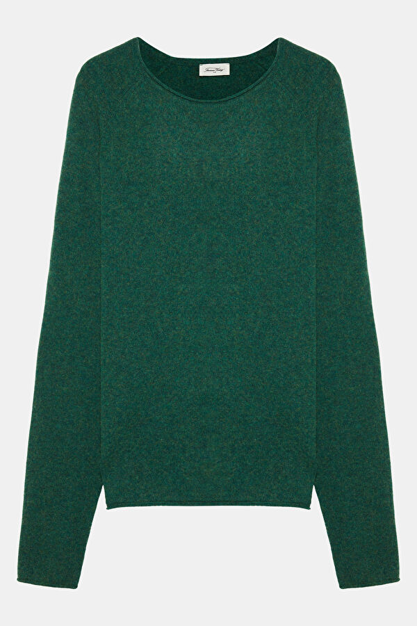 Green Wool Knit Men's Sweater