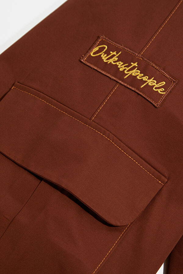 Oversize Brown Men's Trousers 4