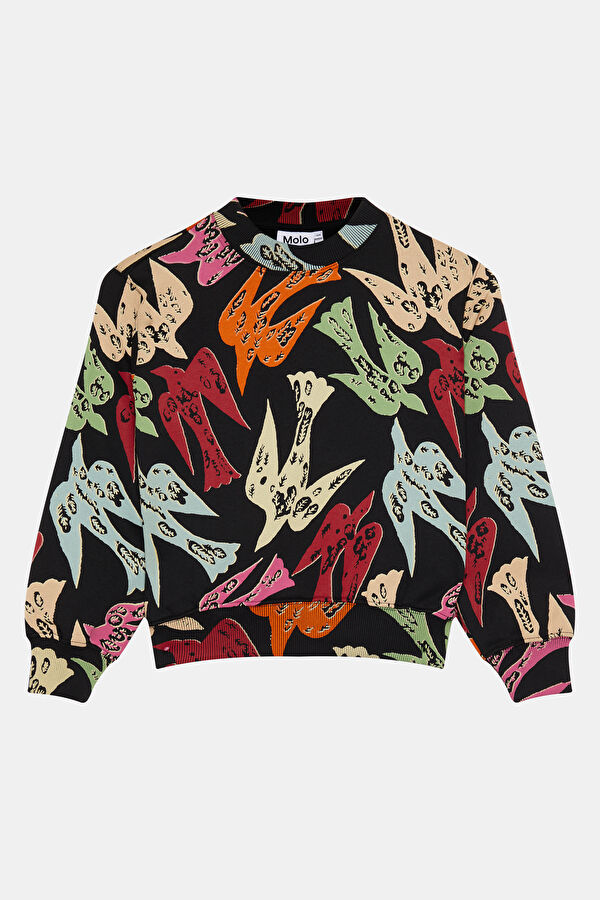 Black Crew Neck Kids' Sweatshirt