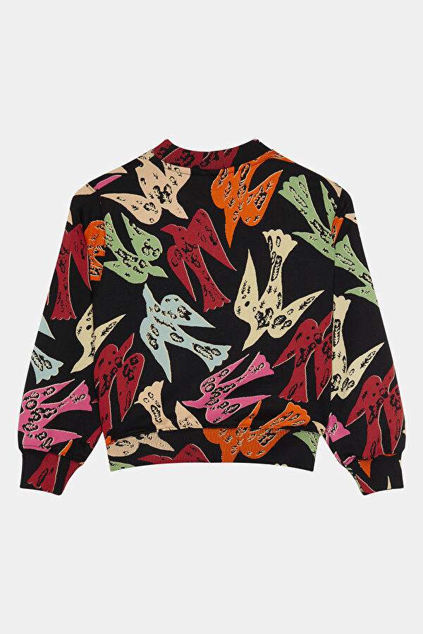 Black Crew Neck Kids' Sweatshirt 2